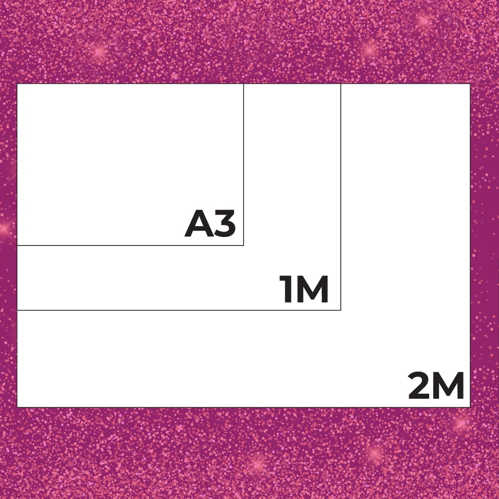 Custom DTF Transfers by Size - Glitter