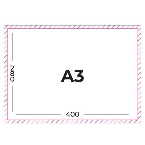 Vivid Transfers - Custom DTF Transfers - A3 Dimensions